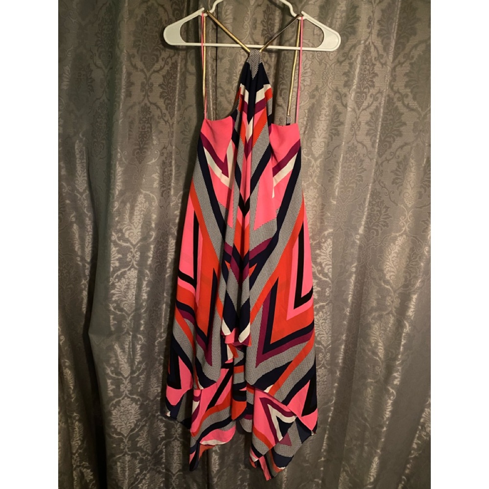 EXPRESS Multicolored Halter Dress